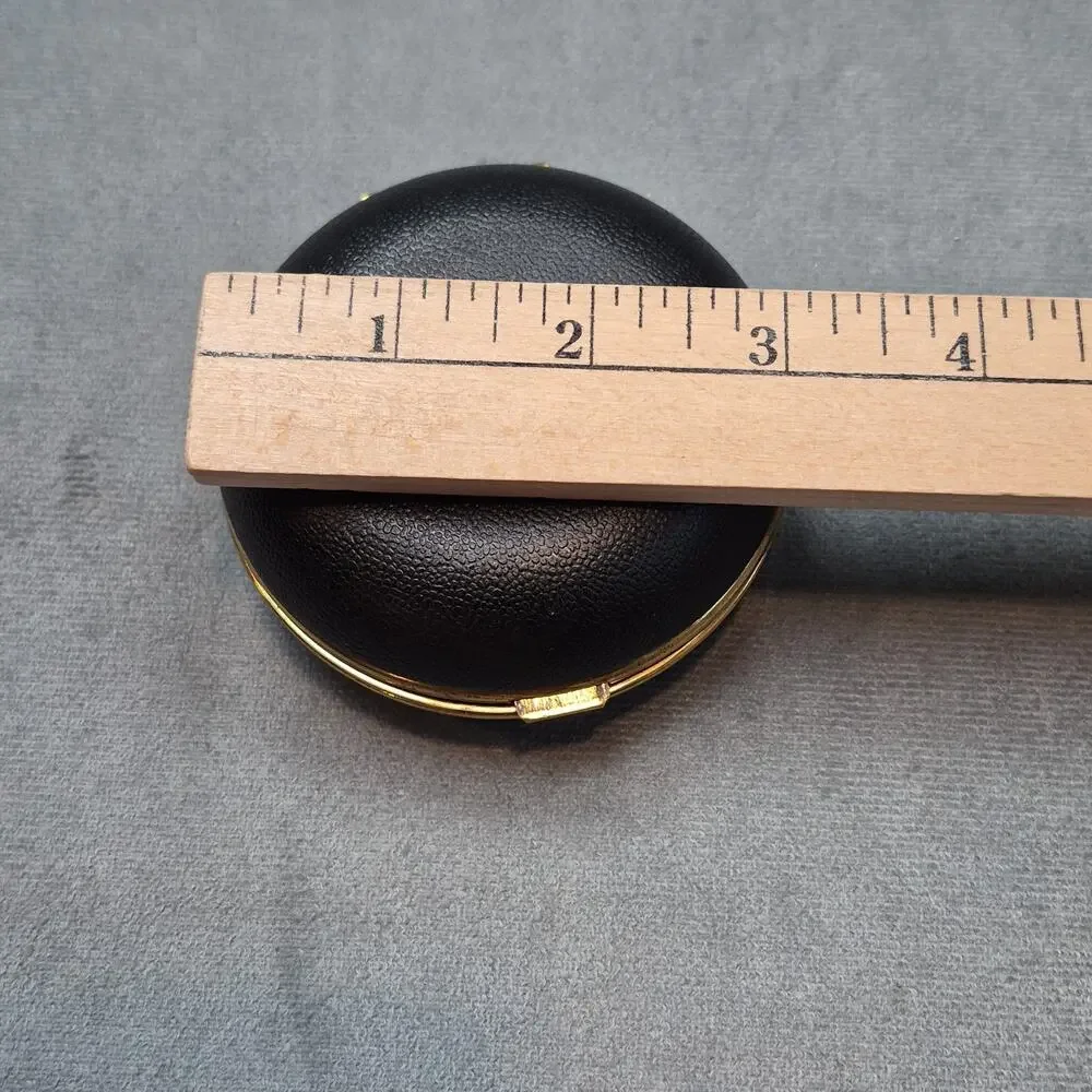 Westclox Travel Alarm Clock Vintage Round Black Clam Shell Case Japan Works